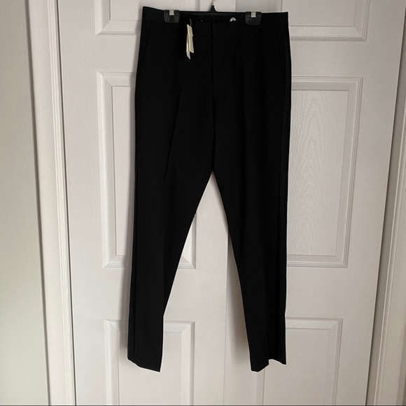 J. CREW CROSBY SATIN STRIPED SUIT PANTS - Picture 2 of 12